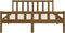 vidaXL - Bedframe - massief - hout - honingbruin - 120x200 - cm