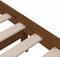 vidaXL - Bedframe - massief - hout - honingbruin - 135x190 - cm