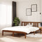 vidaXL - Bedframe - massief - hout - honingbruin - 140x190 - cm