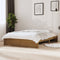 vidaXL - Bedframe - massief - hout - honingbruin - 140x190 - cm
