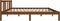 vidaXL - Bedframe - massief - hout - honingbruin - 140x190 - cm
