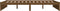 vidaXL - Bedframe - massief - hout - honingbruin - 140x190 - cm