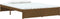 vidaXL - Bedframe - massief - hout - honingbruin - 140x190 - cm