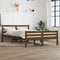 vidaXL - Bedframe - massief - hout - honingbruin - 140x200 - cm