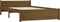 vidaXL - Bedframe - massief - hout - honingbruin - 140x200 - cm