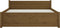 vidaXL - Bedframe - massief - hout - honingbruin - 140x200 - cm