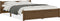 vidaXL - Bedframe - massief - hout - honingbruin - 140x200 - cm