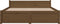 vidaXL - Bedframe - massief - hout - honingbruin - 140x200 - cm