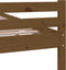 vidaXL - Bedframe - massief - hout - honingbruin - 140x200 - cm