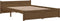 vidaXL - Bedframe - massief - hout - honingbruin - 140x200 - cm