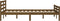 vidaXL - Bedframe - massief - hout - honingbruin - 140x200 - cm
