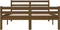 vidaXL - Bedframe - massief - hout - honingbruin - 140x200 - cm
