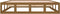 vidaXL - Bedframe - massief - hout - honingbruin - 150x200 - cm