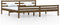 vidaXL - Bedframe - massief - hout - honingbruin - 200x200 - cm