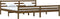 vidaXL - Bedframe - massief - hout - honingbruin - 200x200 - cm