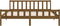 vidaXL - Bedframe - massief - hout - honingbruin - 200x200 - cm