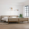 vidaXL - Bedframe - massief - hout - honingbruin - 200x200 - cm
