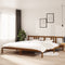 vidaXL - Bedframe - massief - hout - honingbruin - 200x200 - cm