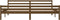 vidaXL - Bedframe - massief - hout - honingbruin - 200x200 - cm