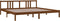 vidaXL - Bedframe - massief - hout - honingbruin - 200x200 - cm
