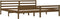 vidaXL - Bedframe - massief - hout - honingbruin - 200x200 - cm