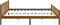 vidaXL - Bedframe - massief - hout - honingbruin - 200x200 - cm