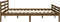 vidaXL - Bedframe - massief - hout - honingbruin - 200x200 - cm