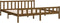 vidaXL - Bedframe - massief - hout - honingbruin - 200x200 - cm
