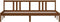 vidaXL - Bedframe - massief - hout - honingbruin - 200x200 - cm