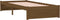 vidaXL - Bedframe - massief - hout - honingbruin - 75x190 - cm
