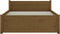 vidaXL - Bedframe - massief - hout - honingbruin - 75x190 - cm