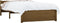 vidaXL - Bedframe - massief - hout - honingbruin - 75x190 - cm