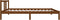 vidaXL - Bedframe - massief - hout - honingbruin - 90x200 - cm