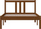 vidaXL - Bedframe - massief - hout - honingbruin - 90x200 - cm