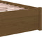 vidaXL - Bedframe - massief - hout - honingbruin - 90x200 - cm