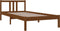 vidaXL - Bedframe - massief - hout - honingbruin - 90x200 - cm