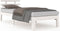 vidaXL - Bedframe - massief - hout - wit - 100x200 - cm