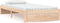 vidaXL - Bedframe - massief - hout - wit - 100x200 - cm
