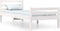 vidaXL - Bedframe - massief - hout - wit - 100x200 - cm