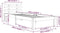 vidaXL - Bedframe - massief - hout - wit - 100x200 - cm