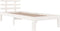 vidaXL - Bedframe - massief - hout - wit - 100x200 - cm