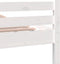 vidaXL - Bedframe - massief - hout - wit - 100x200 - cm