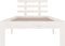vidaXL - Bedframe - massief - hout - wit - 100x200 - cm