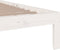 vidaXL - Bedframe - massief - hout - wit - 100x200 - cm