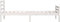 vidaXL - Bedframe - massief - hout - wit - 100x200 - cm