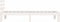vidaXL - Bedframe - massief - hout - wit - 100x200 - cm