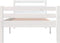 vidaXL - Bedframe - massief - hout - wit - 100x200 - cm