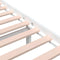 vidaXL - Bedframe - massief - hout - wit - 100x200 - cm