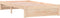 vidaXL - Bedframe - massief - hout - wit - 100x200 - cm