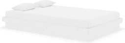 vidaXL - Bedframe - massief - hout - wit - 120x190 - cm